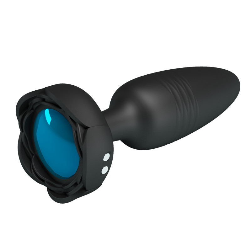 Анальная пробка с фрикциями и LED подсветкой Tarion