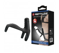 Вибро-насадка с эрекционными кольцами Vibrating Penis Sling