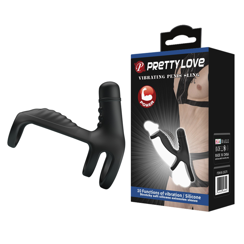 Вибро-насадка с эрекционными кольцами Vibrating Penis Sling