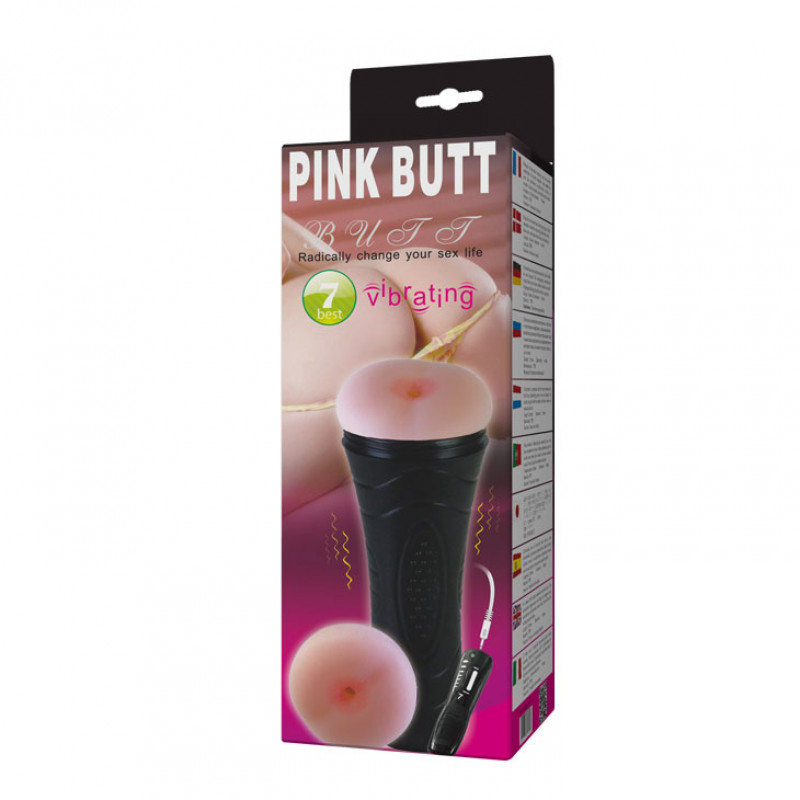 Мастурбатор попка с вибрацией Pink Butt