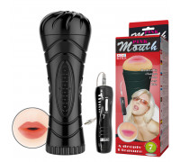 Мастурбатор ротик с вибрацией Pink Wouth
