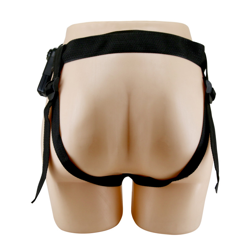 Фаллопротез с дополнительной стимуляцией клитора и вибрацией Harness Briefs Marion, 19 см
