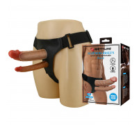 Фаллопротез двойной Harness Briefs Keaven, 17,5 см