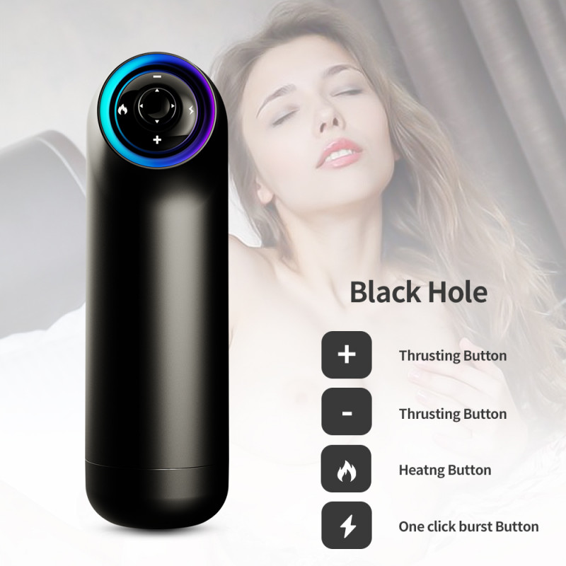 Автоматический мастурбатор c подогревом Dibe Black Hole