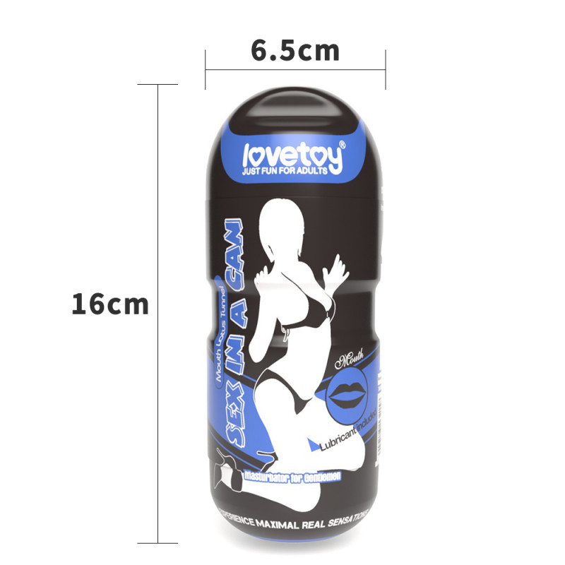 Мастурабатор ротик с вибрацией Sex In A Can Mouth Lotus Tunnel
