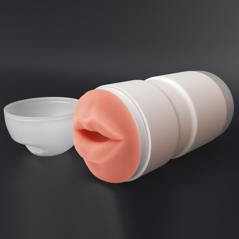 Мастурабатор ротик с вибрацией Sex In A Can Mouth Lotus Tunnel