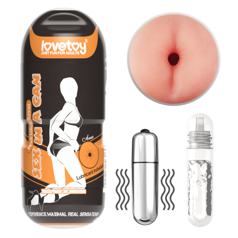 Мастурабатор попка с вибрацией Sex In A Can Anus Lotus Tunnel