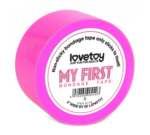 Скотч для связывания My First Non Sticky Bondage Tape Pink