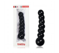 Стеклянный фаллоимитатор с шариками Lovetoy 6.8 Glass Romance