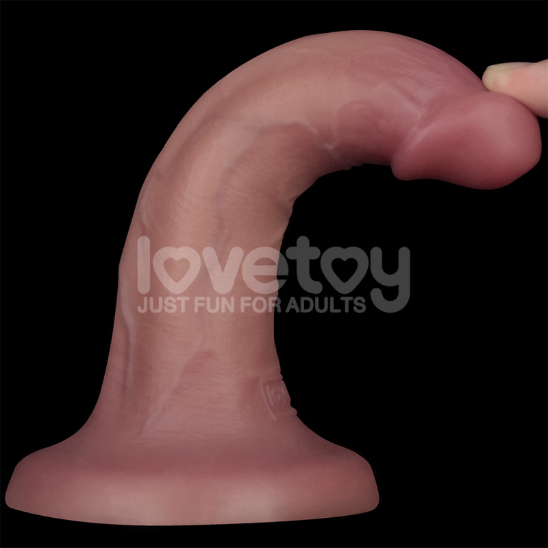 Фаллоимитатор с вибрацией Love Toy 6 Vibrating Dual Density Power Cock, 16 см