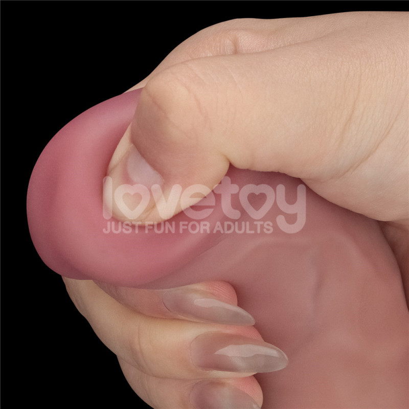 Фаллоимитатор с вибрацией Love Toy 9 Vibrating Dual Density Power Cock, 23 см