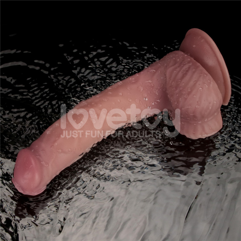 Фаллоимитатор с вибрацией Love Toy 9 Vibrating Dual Density Power Cock, 23 см