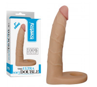 Насадка на член для двойного проникновения Love Toy 7 The Ultra Soft Double, 17 см