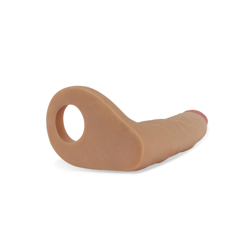 Насадка на член для двойного проникновения Love Toy 7 The Ultra Soft Double, 17 см
