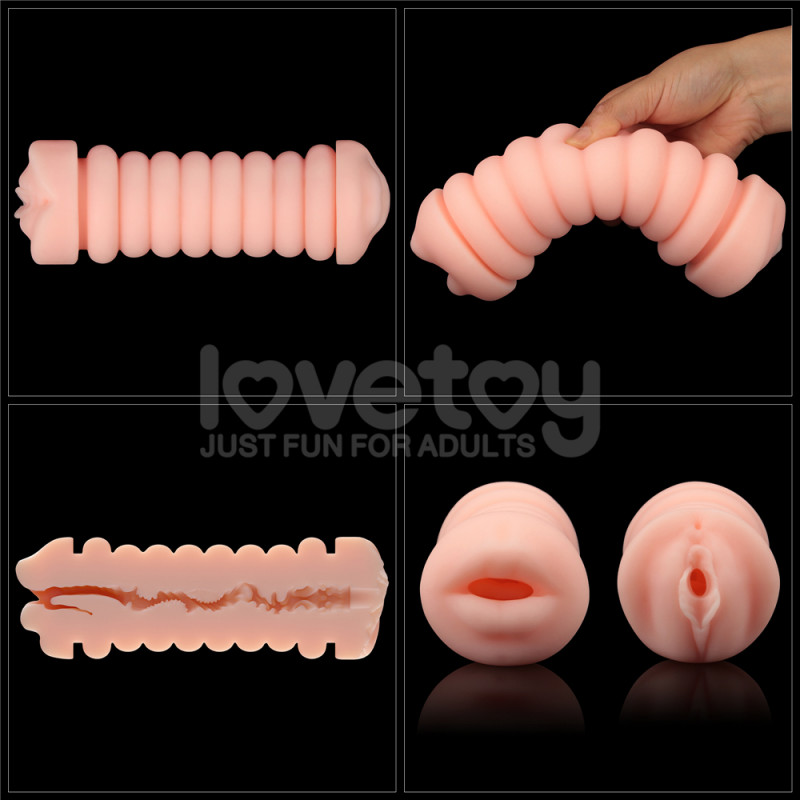 Двойной мастурбатор вагина и ротик Virgin skin Blowout Double Side Stroker Vagina and Mouth