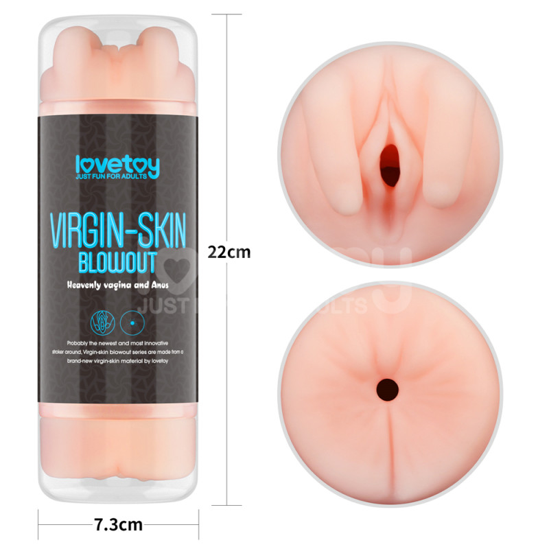 Двойной мастурбатор вагина и пока Virgin-skin Blowout Double Side Stroker Vagina and Anus
