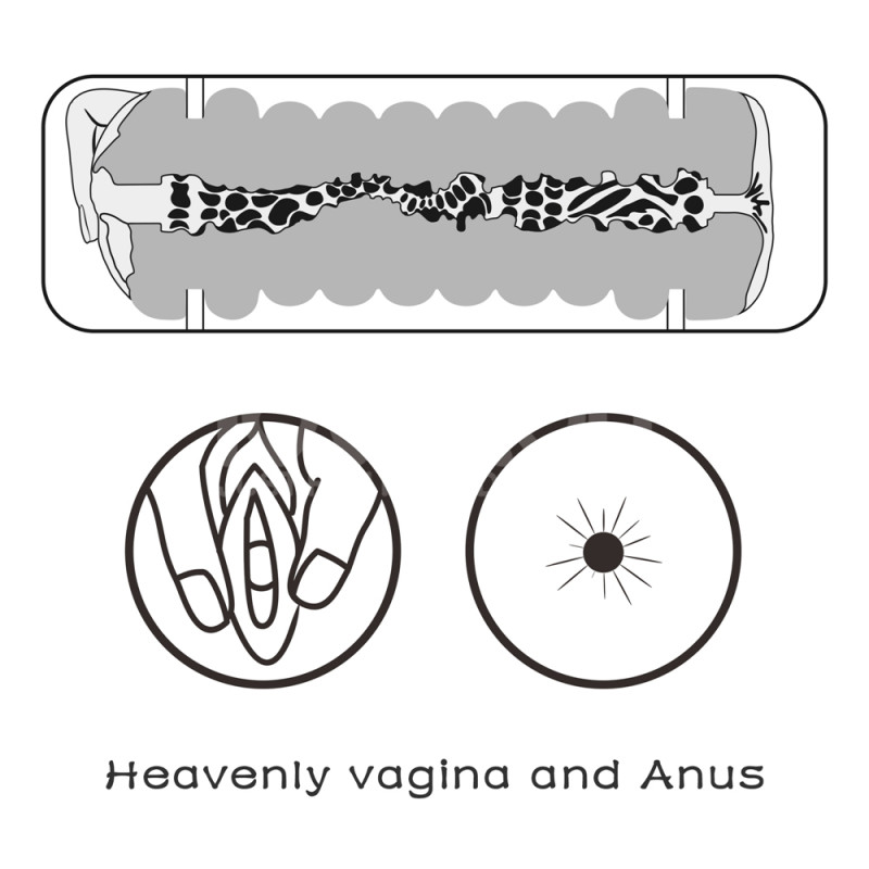 Двойной мастурбатор вагина и пока Virgin-skin Blowout Double Side Stroker Vagina and Anus