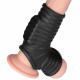 Эрекционный рукав с вибрацией Vibrating Wave Knights Ring with Scrotum Sleeve Black