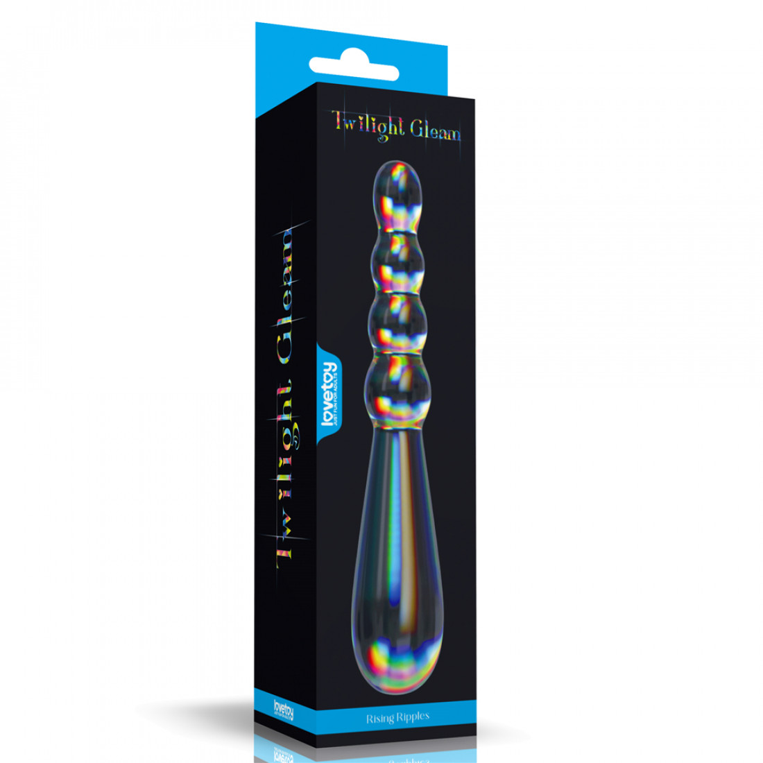 Стеклянный фаллоимитатор Twilight Gleam Glass Dildo Rising Ripples