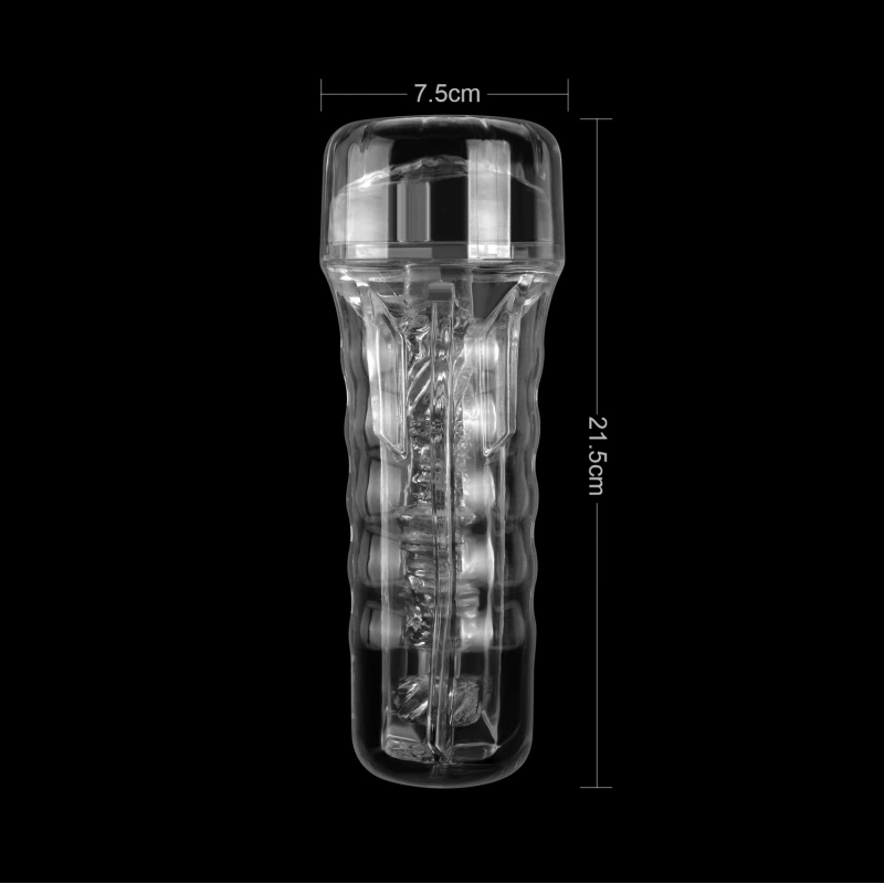 Прозрачный мастурбатор Ice Girl Clear Textured Masturbation Cup