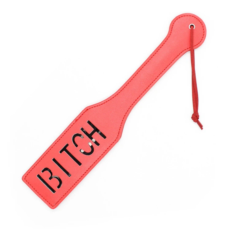 Шлепалка Fetish Boutique Spanking Paddle-BITCH Red