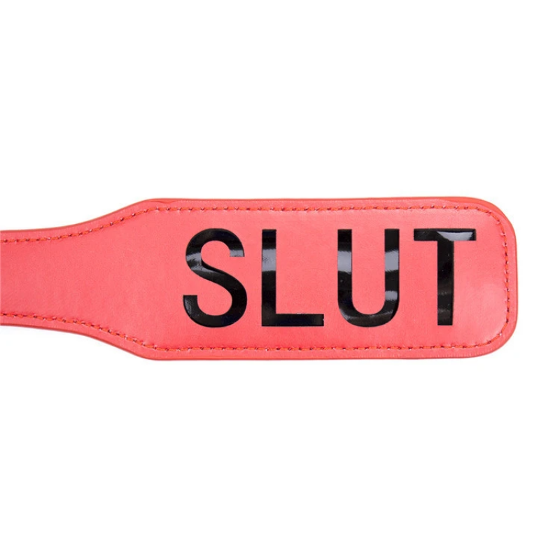 Шлепалка Fetish Boutique Spanking Paddle-SLUT Red