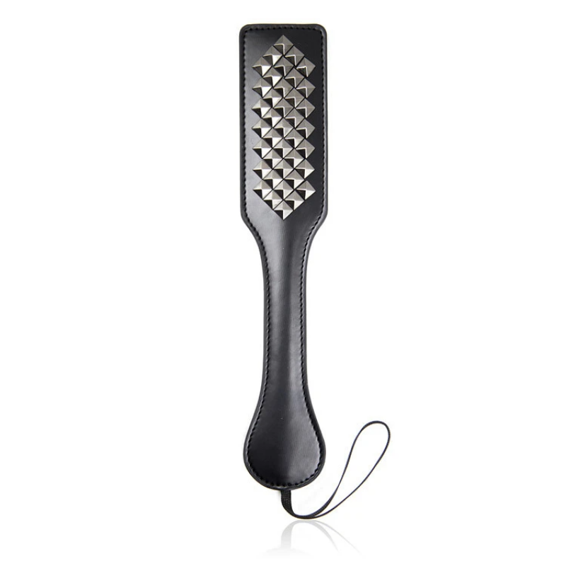 Шлепалка с металлическими вставками Fetish Boutique Diamante Spanking Paddle Silver