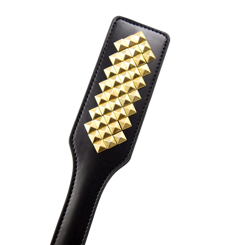Шлепалка с металлическими вставками Fetish Boutique Diamante Spanking Paddle Gold