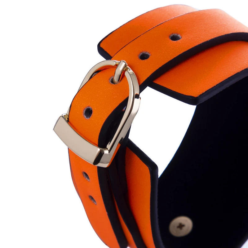 Наручники светящиеся в темноте Fetish Boutique Glow-In-The-Dark Ankle Cuffs Orange