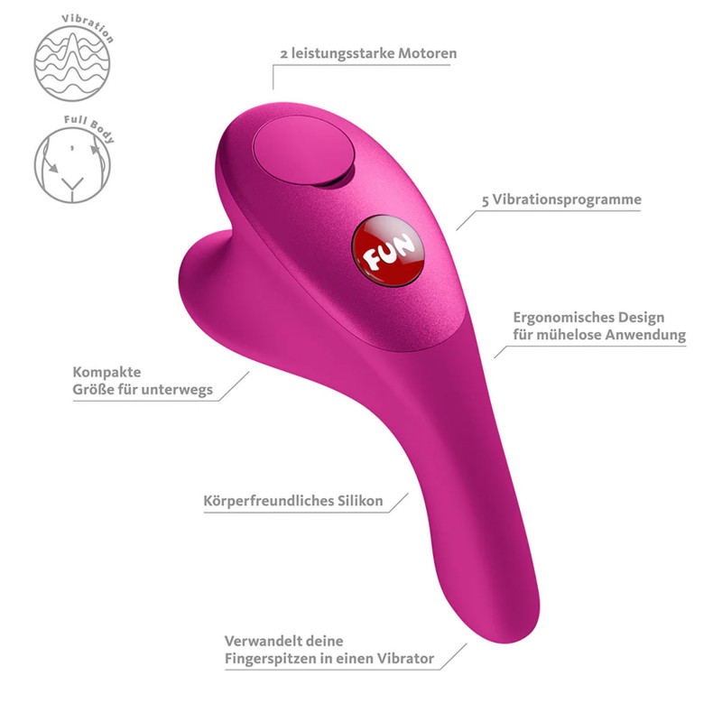 Мини-вибратор розовый Fun Factory Be·One - Magenta