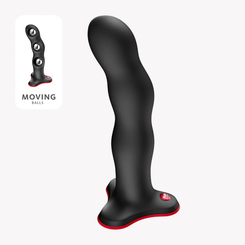 Фаллоимитатор с вибро шариками черный Fun Factory Bouncer black