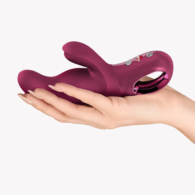 Вибратор кролик розовый Fun Factory - Miss Bi Wine Red