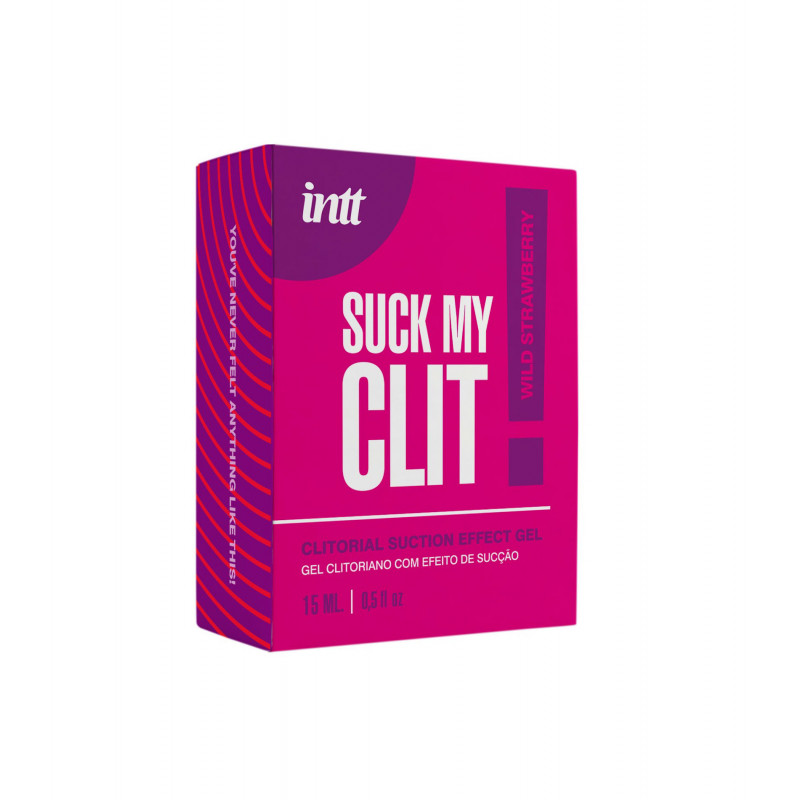 Жидкий вибратор со вкусом дикой клубники Intt SUCK MY CLIT Wild Strawberry