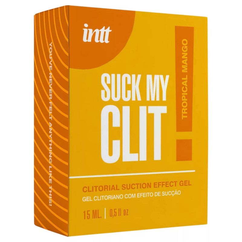 Жидкий вибратор со вкусом тропического манго Intt SUCK MY CLIT Tropical Mango
