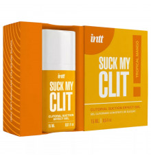 Жидкий вибратор со вкусом тропического манго Intt SUCK MY CLIT Tropical Mango