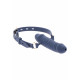 Силиконовый кляп с членом Taboom Silicone Breathable Penis Gag Blue