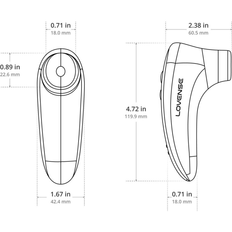 Вакуумный стимулятор клитора с управлением через приложение Lovense Tenera 2 Clitoral Suction Stimulator