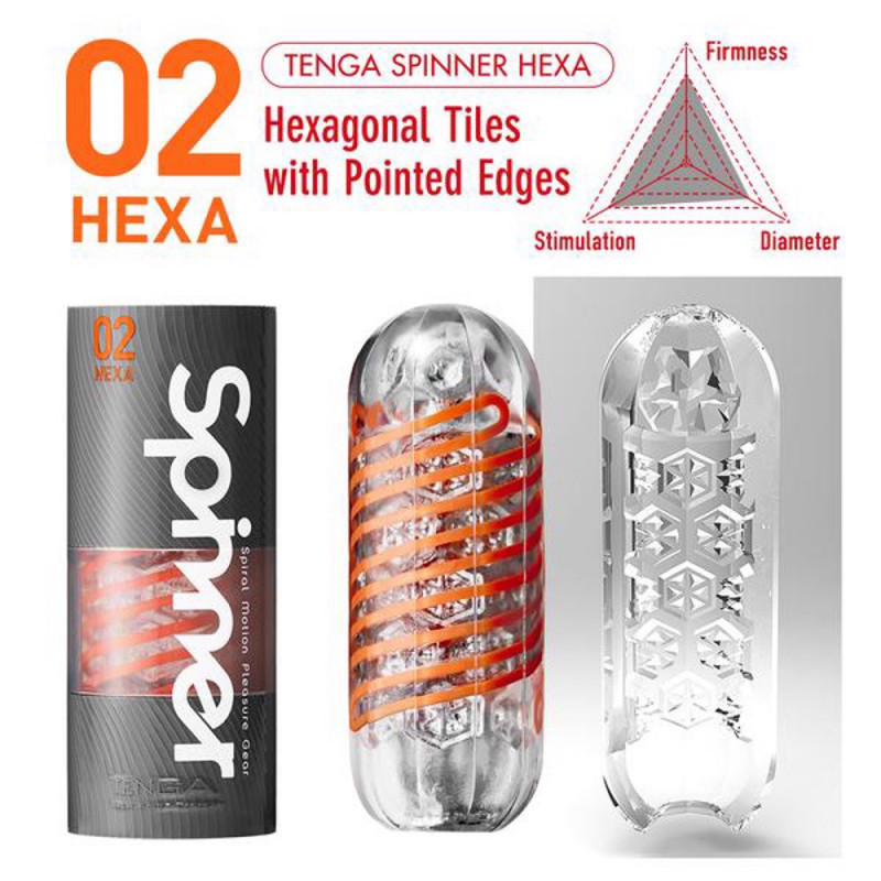 Мастурбатор Tenga Spinner Hexa 02