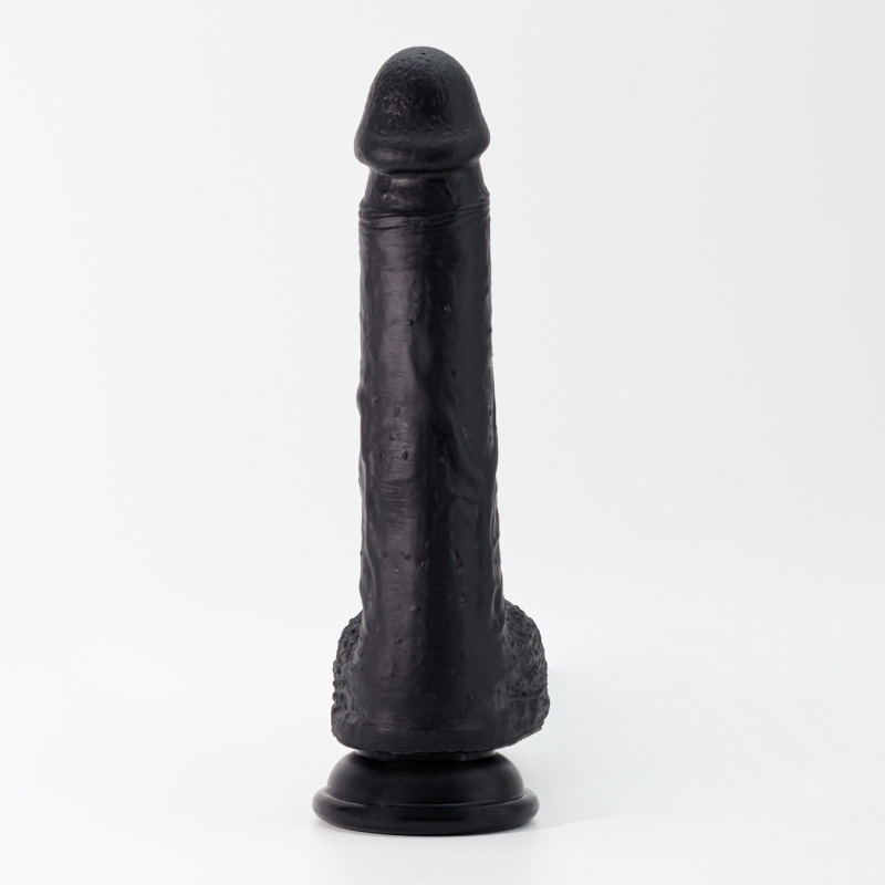 Фаллоимитатор черный CRUSHIOUS INVIKTUS 8 LIQUID SILICONE DILDO BLACK, 22 см