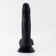 Фаллоимитатор черный CRUSHIOUS INVIKTUS 7 LIQUID SILICONE DILDO BLACK, 19 см