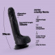 Фаллоимитатор черный CRUSHIOUS INVIKTUS 7 LIQUID SILICONE DILDO BLACK, 19 см