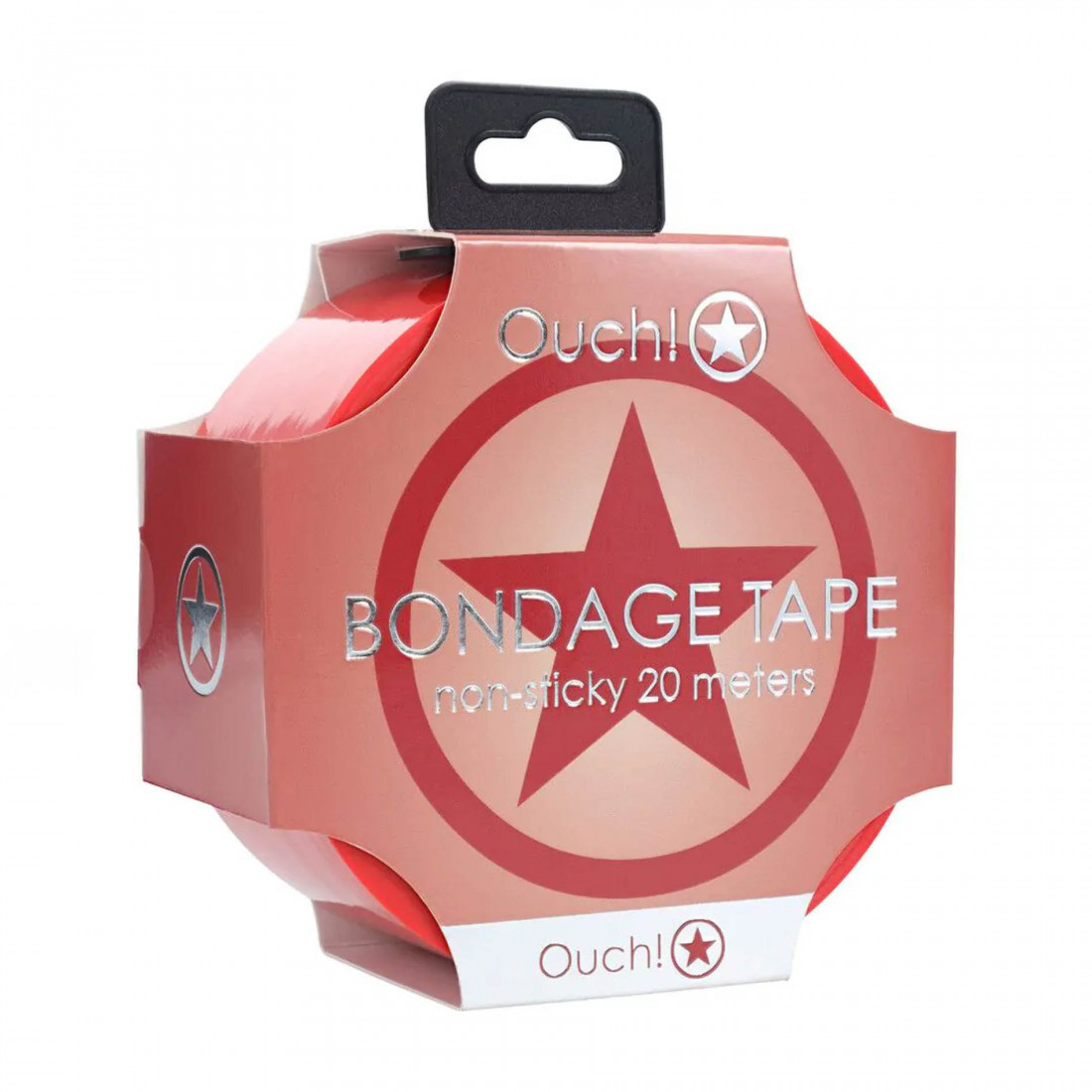 Скотч красный Ouch PVC Non-Stick Tape, 20м