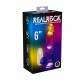 Реалистичный прозрачный вибратор с подсветкой и пультом ДУ LED Vibrating Straight Cock with Balls, 15 см