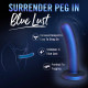 Гладкий синий фаллоимитатор TEMPTASIA SURRENDER PEG INTERMEDIATE, 14,6 см