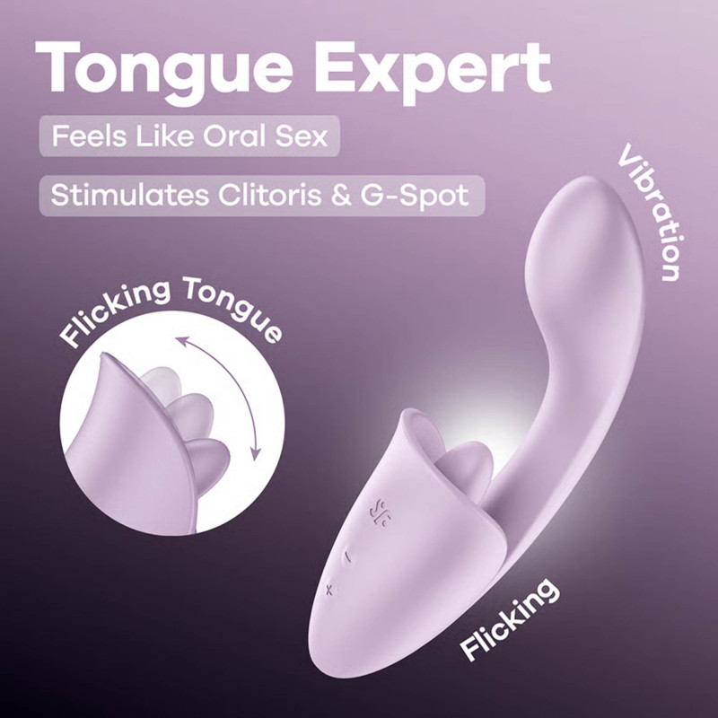 Вибратор с имитацией кунилингуса Satisfyer Tongue Expert