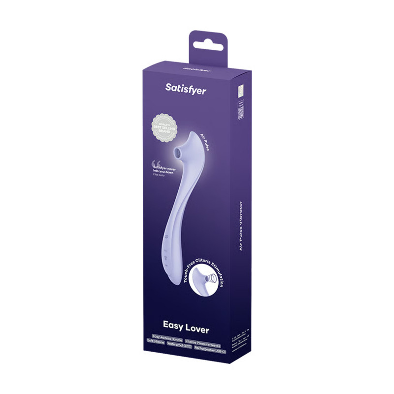 Вакуумный стимулятор клитора с вибрацией 2 в 1 Satisfyer Easy Lover
