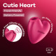 Вакуумный стимулятор клитора с вибрацией 2 в 1 Satisfyer Cutie Heart