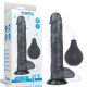 Кончающий фаллоимитатор LoveToy 11'' Squirt Extreme Dildo - черный, 27,5 см