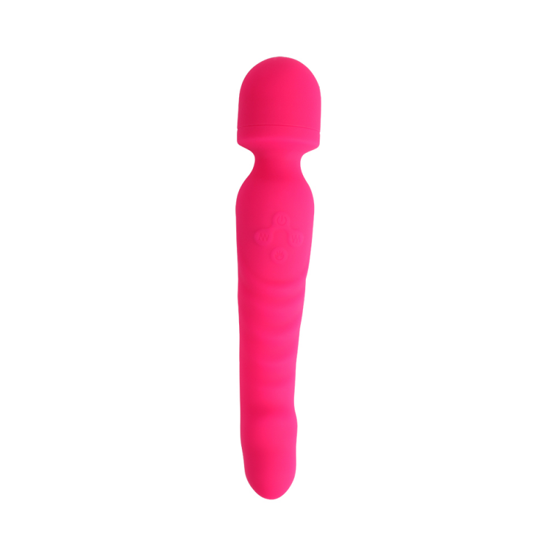 Вибратор массажер 2 в 1 с подогревом Intimate Melody Pleasure Spreader Wand-Pink