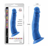 Реалистичный фаллоимитатор синий Delux Pure Nature Steven.R-Blue, 22,5 см